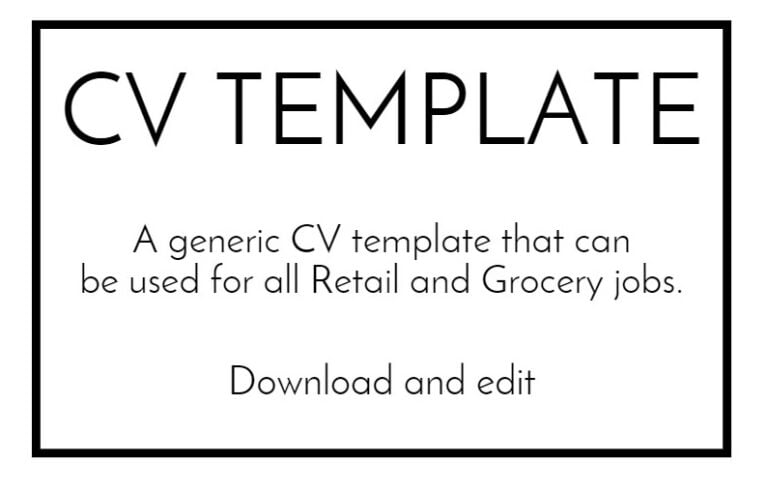 Sample CV Template