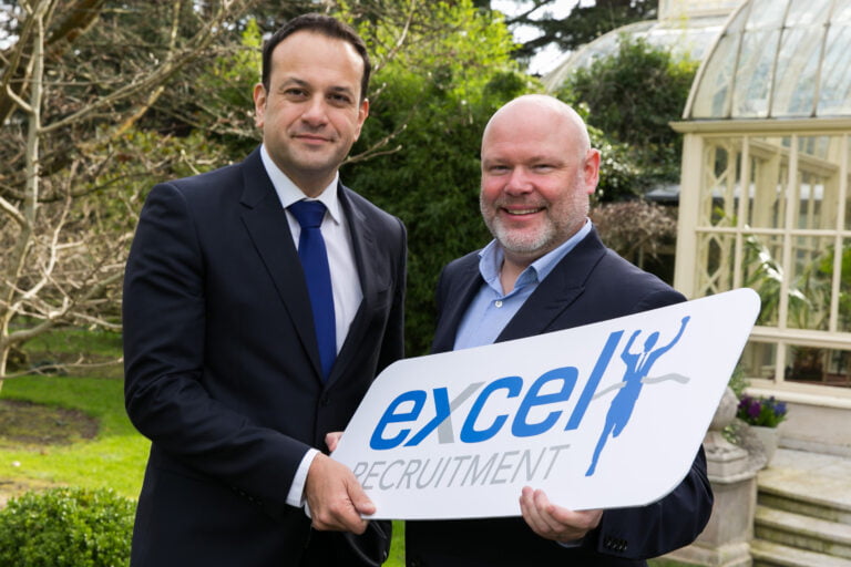 CEO of Excel Recruitment, Barry Whelan delighted to launch Feeding’s Ireland Future 2017 with Minister for Social Protection, Leo Varadkar